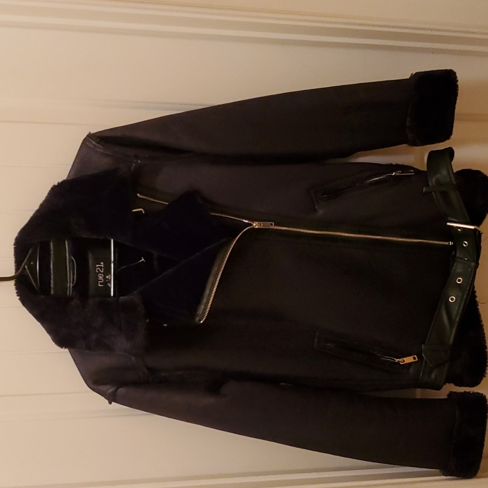 Rue 21 Long Moto Jacket Medium